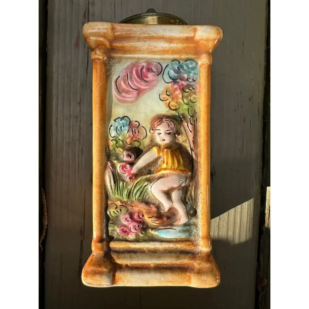 Vintage CAPODIMONTE Painted Italian Ceramic 5